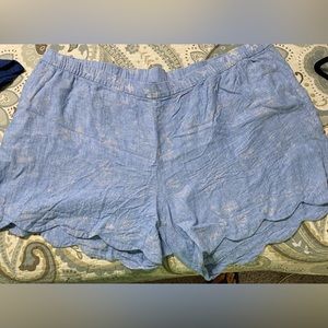Old Navy Linen blend light chambray shorts - Size XXL